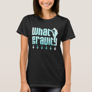 Bouldering and rock climbing with mountain and wha T-Shirt