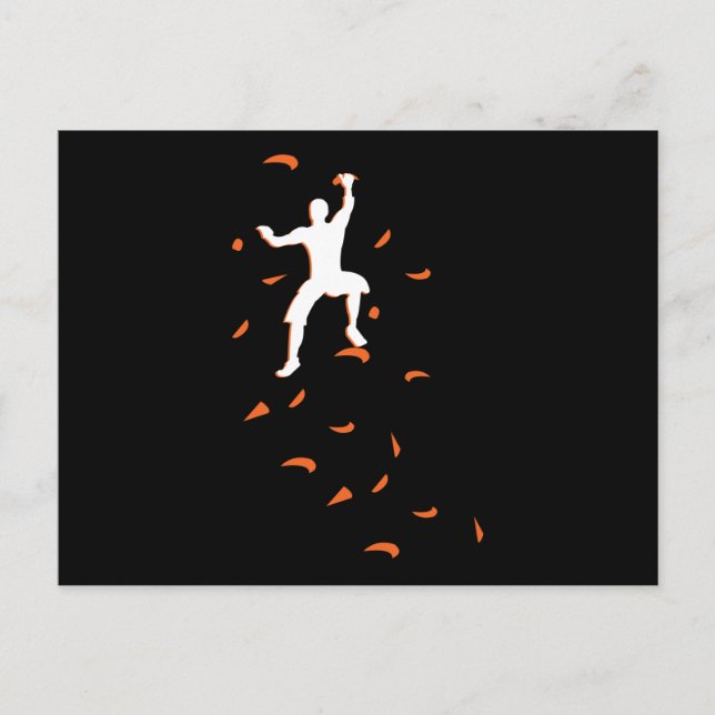 Bouldering Boulder Sport Climbing Wall Postcard (Front)