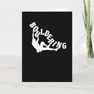 Bouldering Boulderer Climbing Card