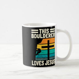 Bouldering Christians Climber Boulderer Artificial Coffee Mug