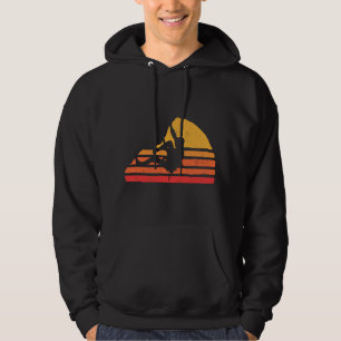 Bouldering Distressed Retro Rock Climbing 80's Sun Hoodie