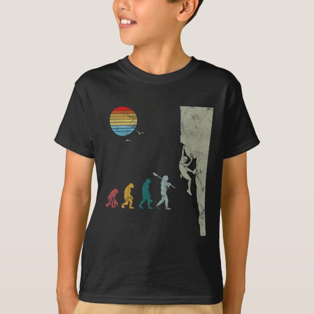 Bouldering Evolution Mountaineering Climbing Vinta T-Shirt (Front)