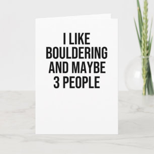 Bouldering Gifts   Boulderer Rock Climbing Boulder Card