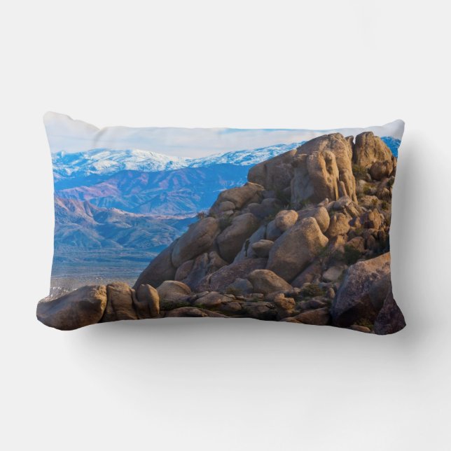 Boulders and Mountains Lumbar Pillow (Front)