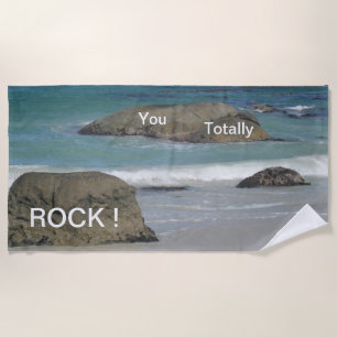 Boulders Beach Cust. Drôle Texte serviette de plag