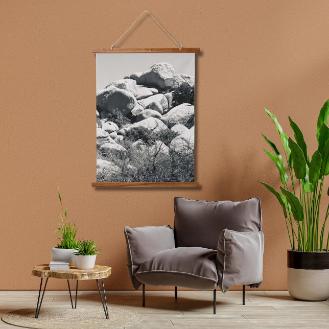 Boulders in Grayscale Hanging Tapestry (Creator Uploaded)