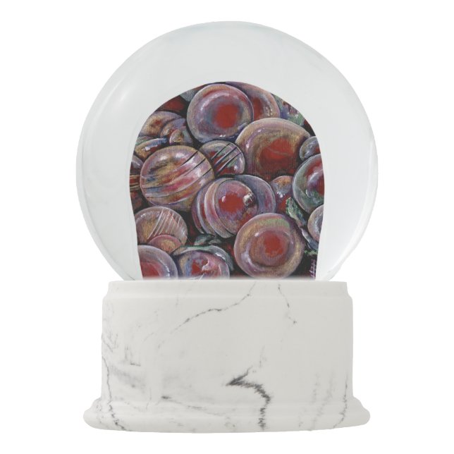 Boule À Neige Les balles de Noël rouges (Dos)