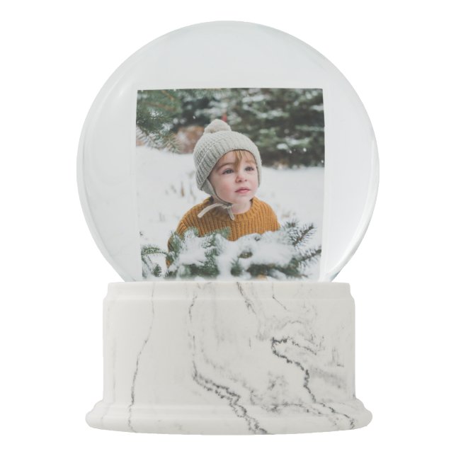 Boule À Neige Votre message photo de l'enfant Noël (Devant)