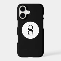 Boule de billard noir numéro 8