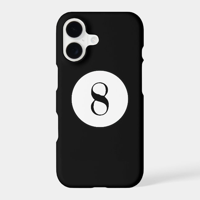 Boule de billard noir numéro 8 (Verso)