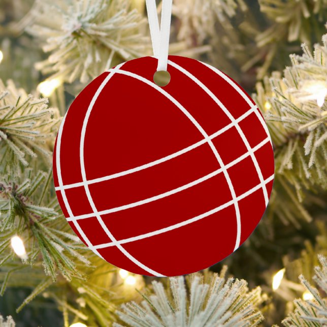 Boule de boule de métal ronde ornement d'arbre de  (Insitu)