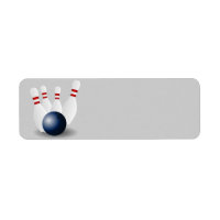 Boule de bowling et épingles animation
