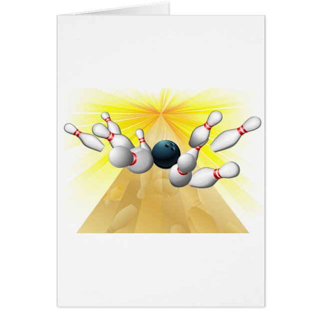 Boule de bowling frappant des goupilles (Devant)