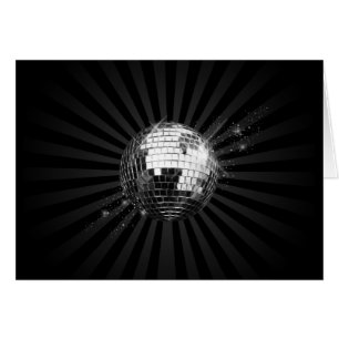 Boule de disco de miroir sur le noir