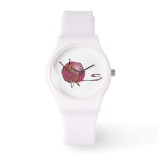 Boule de Fil Tricot Aiguilles design Montre poigne