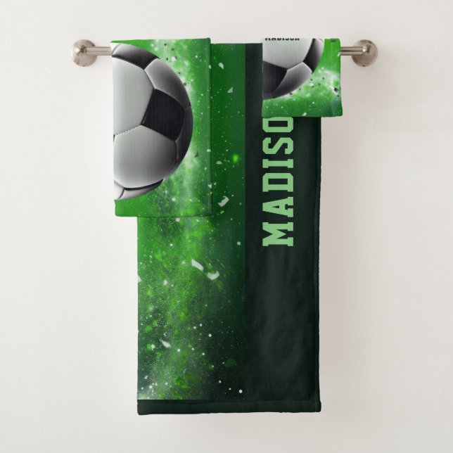 Boule de football de nom personnalisé (En situation)
