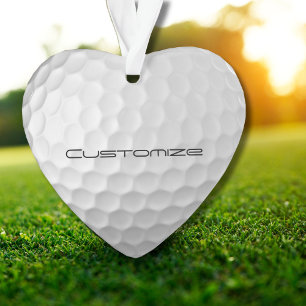 Boule de golf avec texte personnalisé