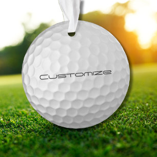 Boule de golf avec texte personnalisé