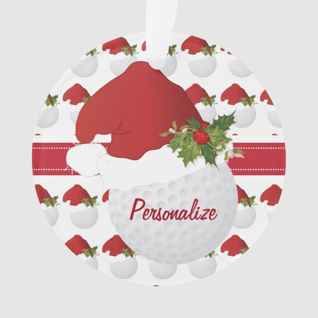 Boule de golf de Noël de sport (devant)