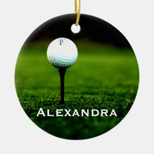 Boule de golf et de golf Ornement personnalisé