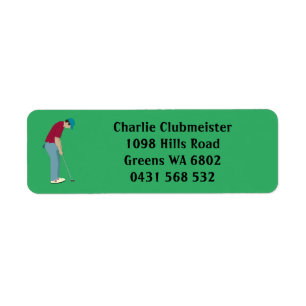 Boule de golf Green Golfer Putting