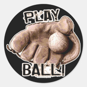 Boule de jeu ! Autocollant de gant