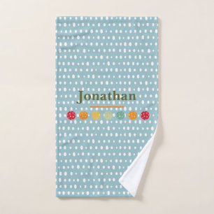 Boule de Motif Pastel Bleu Personnalisé