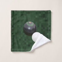 Boule De Pelouse Noire Et Jack Sur Vert,
