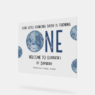 Boule disco Année de première année Fête d'anniver