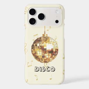 Boule disco dorée notes pailletées