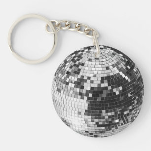 Boule disco rétro scintillement paillettes argent 