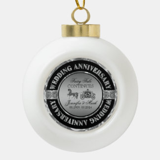 Boule En Céramique 25e anniversaire Mariage-Mariage cheval et transpo