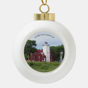 Boule En Céramique 40 Mile Point Lighthouse