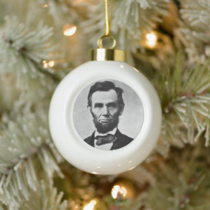 Boule En Céramique Abraham Lincoln : 16ème Président de l'Amérique