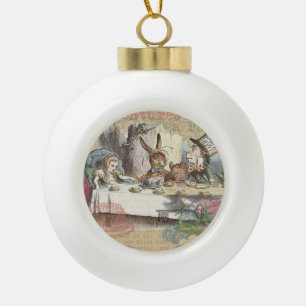 Boule En Céramique Alice au pays des merveilles Mad Tea Party Art