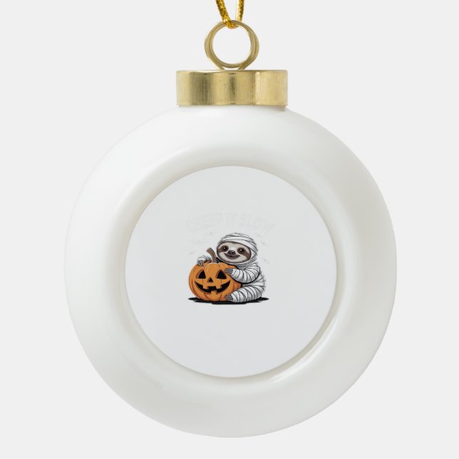 Boule En Céramique Amateurs de fentes mignonnes Drôle Halloween Citro (Devant)