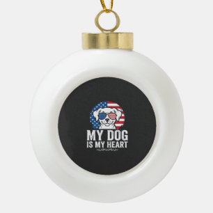 Boule En Céramique Amoureux de chiens Mon chien est mon cœur