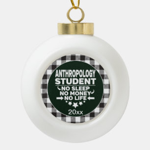 Boule En Céramique Anthropologie Étudiant Dormir Argent Vie Blanche 
