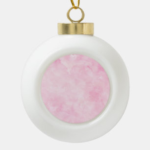Boule En Céramique Aquarelle rose foncé Peint Joli Art Feminine Art