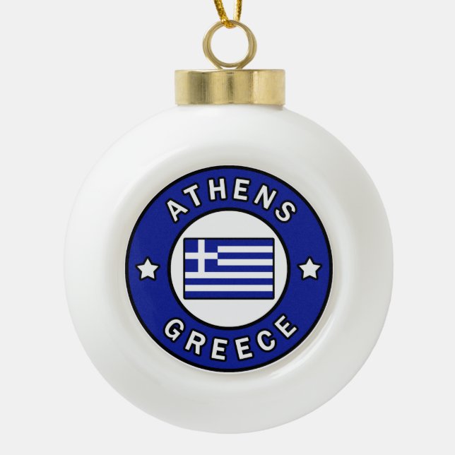 Boule En Céramique Athènes Grèce (Devant)