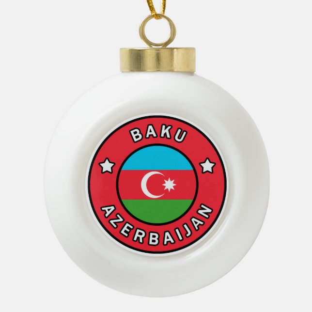 Boule En Céramique Bakou Azerbaïdjan (Devant)
