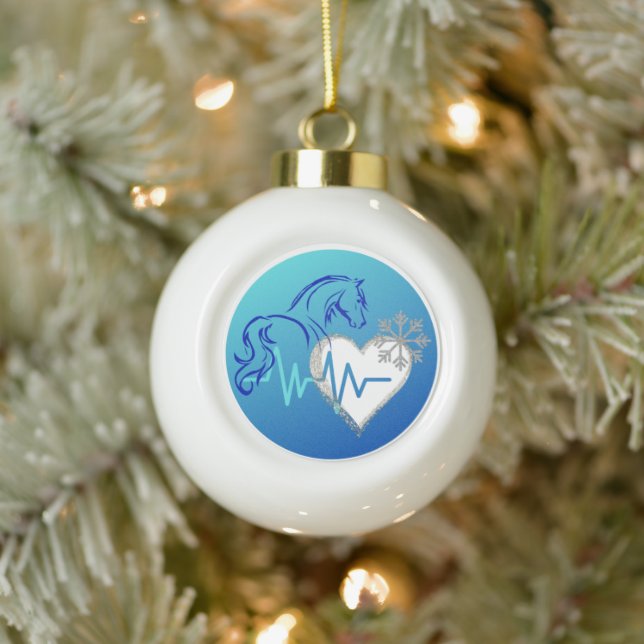 Boule En Céramique Ball Ornament Winter Logo (Arbre)