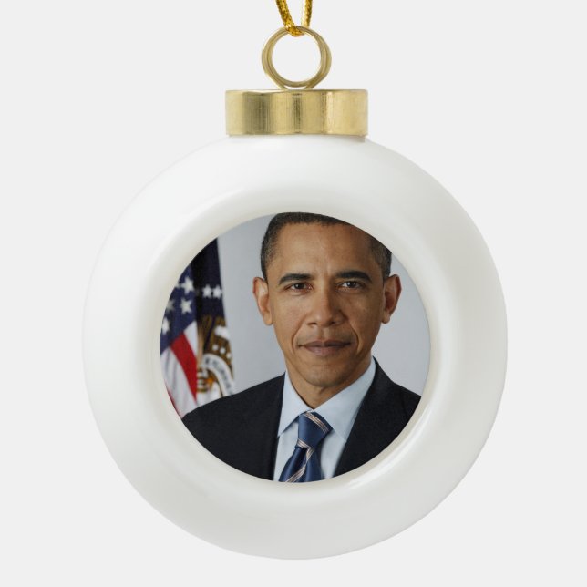 Boule En Céramique Barack Obama (Devant)