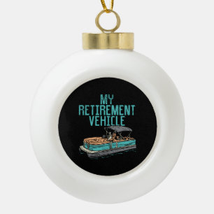 Boule En Céramique Bateau Pontoon - Mon véhicule de retraite