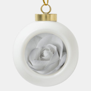 Boule En Céramique Belle Rose noire et blanche