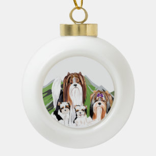 Boule En Céramique Biewer Terrier