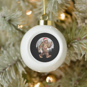 Boule En Céramique Bigfoot Père Noël Christmas Tree Lights Xmas Sasqu