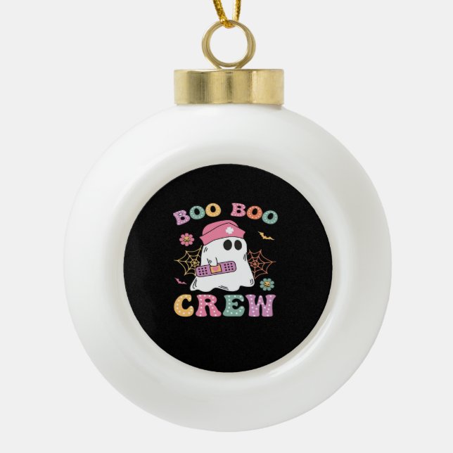 Boule En Céramique Boo Boo Crew Ghost Nurse Classic T-shirt (Devant)