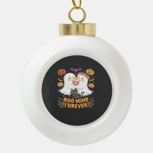 Boule En Céramique Boo Mine Forever Mignons Fantômes Chat Noir Amour