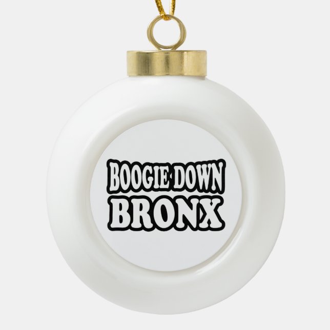 Boule En Céramique Boogie Down Bronx, NYC (Devant)